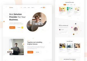 Shams is a pack of 8 landing pages in high quality XD format
