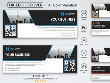 Corporate Facebook Cover Design Template preview picture