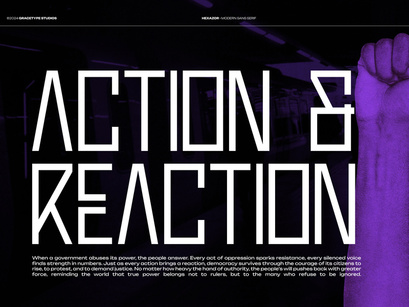 Hexazor | Modern Sans Serif