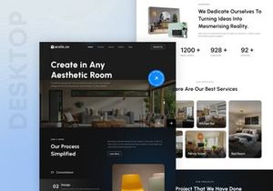 aestic.co - Interior Design Landing Page