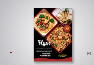 Restaurant Flyer Template Bundle V02
