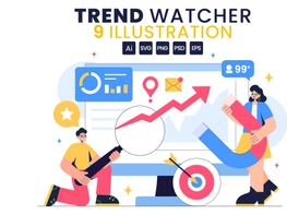 9 Trend Watcher Analysis Illustration preview picture