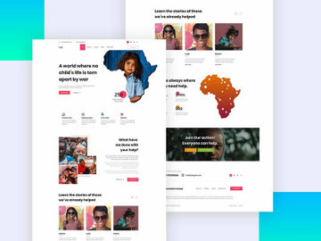 Charity Web Template In Figma preview picture
