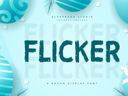 Flicker - Rough Display Font preview picture