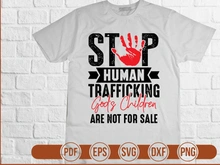 Stop Human Trafficking Gods Children are not for Sale