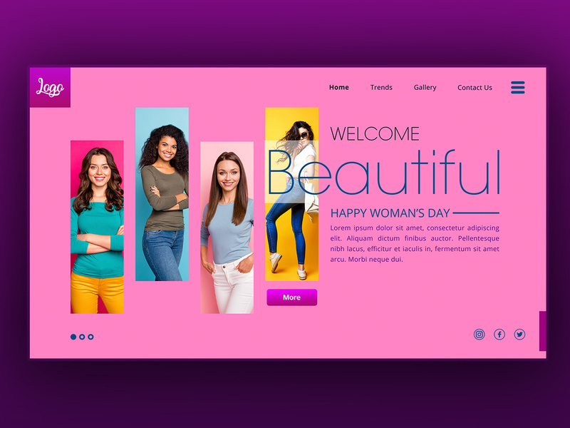 Women's Day sale Landing Page
