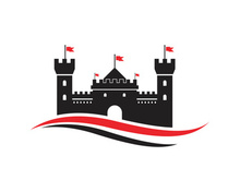 Castle vector illustration icon