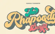 Rhapsody - Free Retro Bold Script Font
