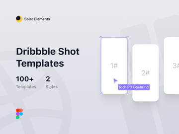Dribbble Shot Templates by Solar Elements preview picture