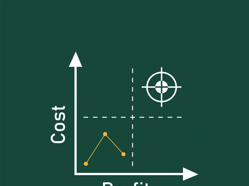 quadrant concept  diagram  logo illustration