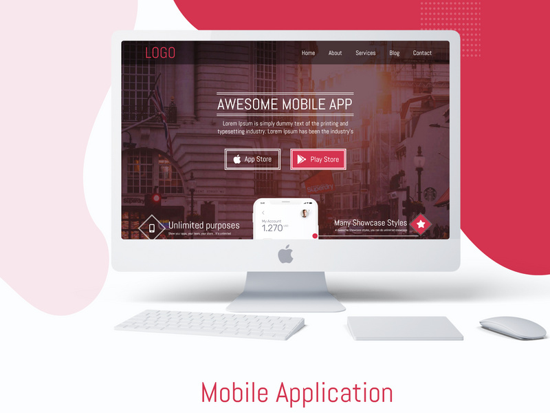 App Landing page design