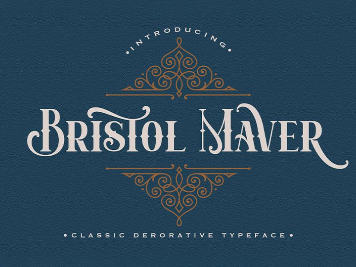 Bristol Maver - Decorative Font