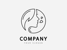 Beauty woman logo for your business salon  skin care and spa