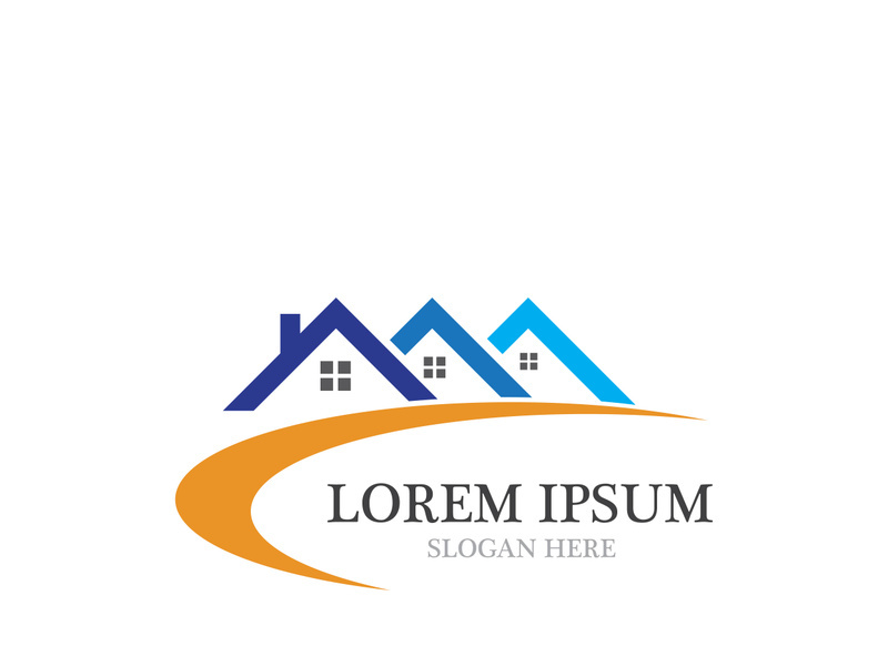 Real Estate home building , Property and Construction Logo design