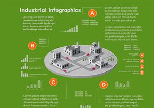Isometric set infographics
