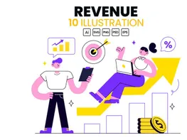 10 Revenue Vector Illustration preview picture