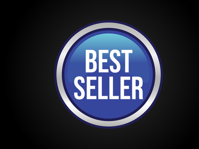 10 Best Seller icon design, Best Seller badge logo design template vector illustration