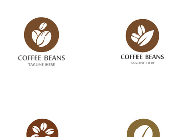 Coffee bean logo for cafe, business, label. preview picture