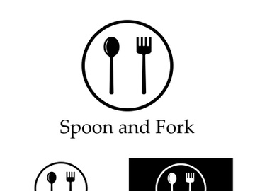 Creative spoon and fork logo. preview picture