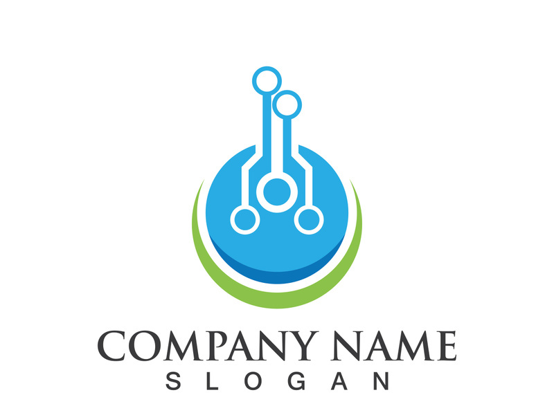 Technology logo images illustration design template