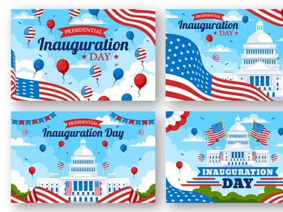 12 Presidential Inauguration Day Illustration