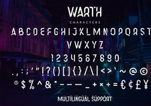 Warth - Futuristic Display Font
