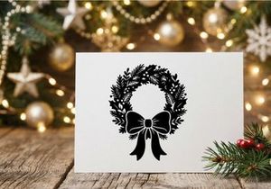 Festive Christmas Wreath with Bow for Holiday Decor