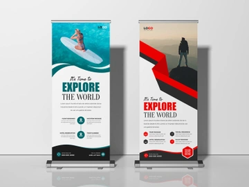 Tour and Travel Agency Roll Up Banner Ver-1 preview picture