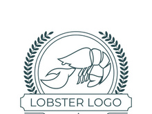 Vintage lobster logo