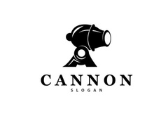 Cannon Logo, Elegant Simple Design Retro Vintage Style