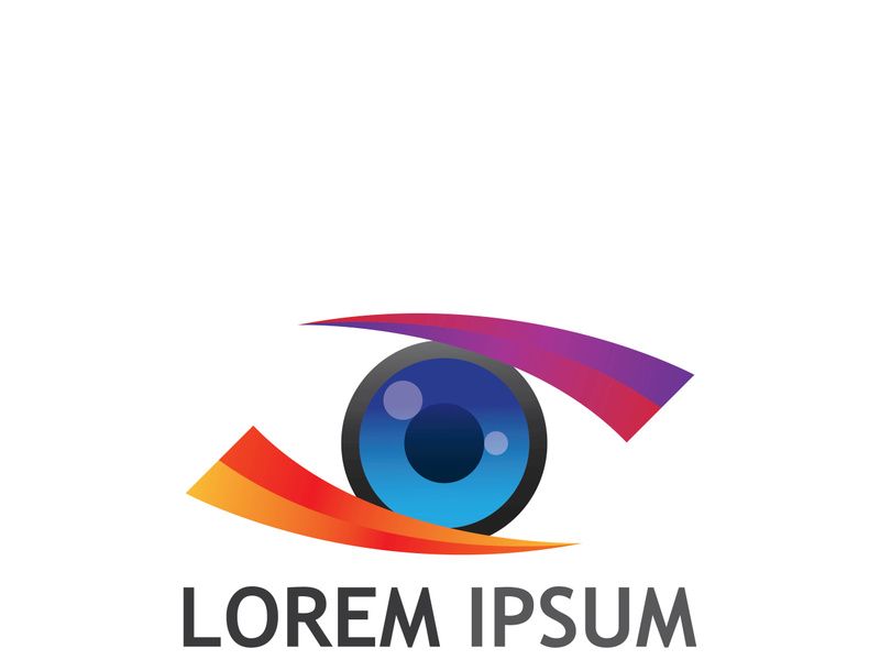 Eye logo with modern concept.