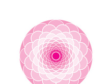 Traditional Asian colorful floral pattern Stained glass mosaic logo tile design inspiration