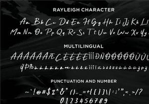 Rayleigh - Handwritten font