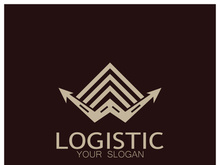 logistics logo icon illustration vector design  distribution symbol  delivery of goods  economy  finance