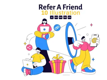 10 Refer a Friend Illustration preview picture