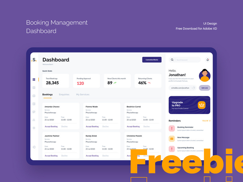 Bookings Management - Dashboard