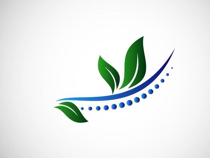 Creative Medical Chiropractic Concept Logo Design Template