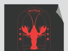 Vintage lobster logo