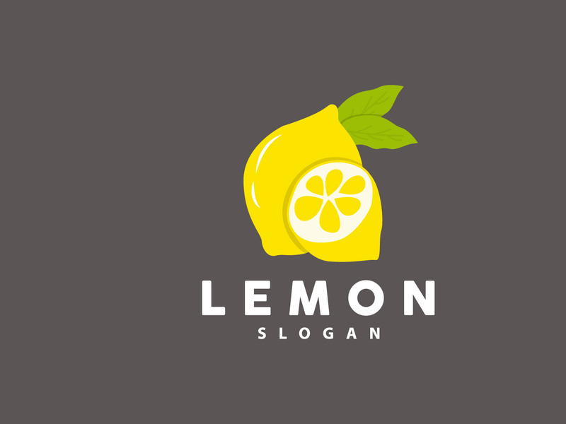 Lemon Logo, Luxurious Elegant Minimalist Design