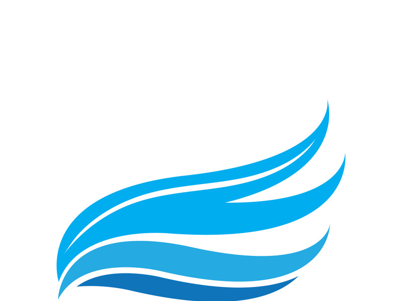 Wave beach vector illustration design logo