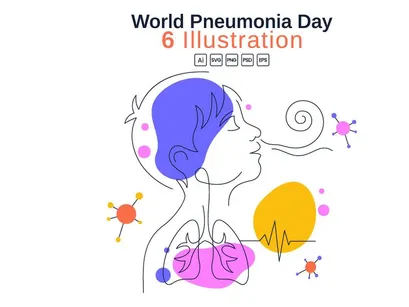 6 World Pneumonia Day Illustration