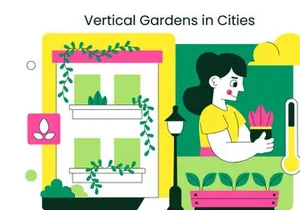 10 Vertical Gardens In Cities Illustration
