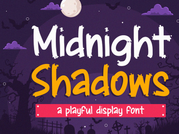 Midnight Shadows - Playful Display Font preview picture