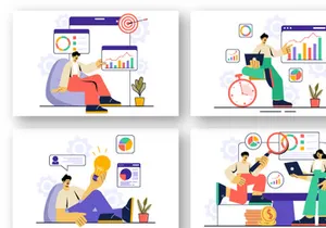 9 Entrepreneur Business Illustration