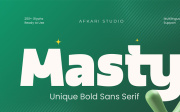 Masty - Unique Bold Sans Serif Font
