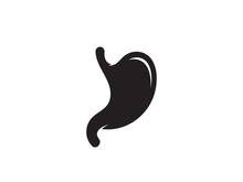 Stomach care icon logo designs illustration