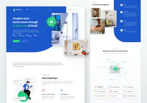 ShipShape - Smart Home Landing Page