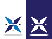 Compass logo template vector icon illustration design