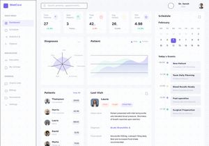 Modern Healthcare Dashboard UI – Clean & Minimal SaaS Design