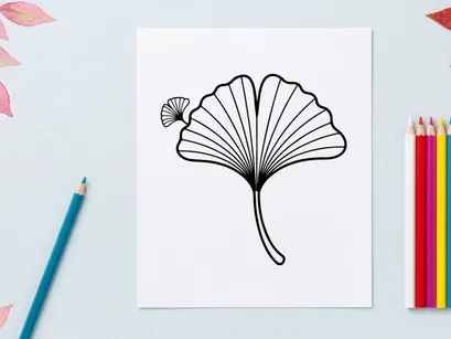 Elegant fan with a delicate flower. Artistic accessory for fashion and decor.